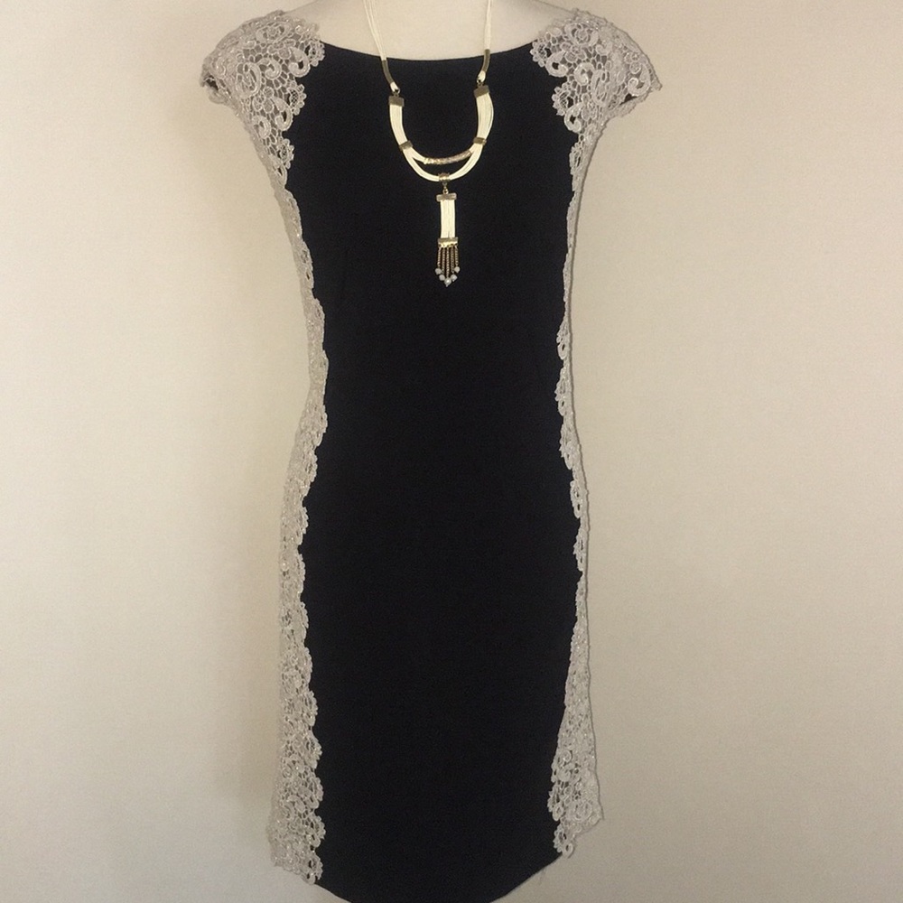 🌷Xscape- Lace Embroided Dress
